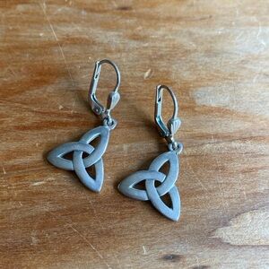 “Trinity Knot” earrings stamped